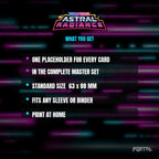 Astral Radiance master set placeholder cards, what is included