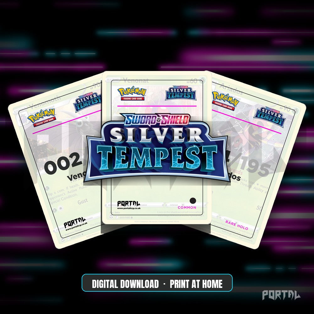 Silver Tempest master set placeholder cards, digital download, Portal TCG