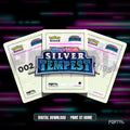 Silver Tempest master set placeholder cards, digital download, Portal TCG
