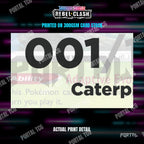 Close up of the print quality on a Rebel Clash placeholder card