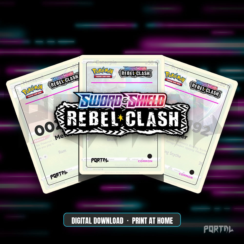 Rebel Clash master set placeholders, digital download, Portal TCG