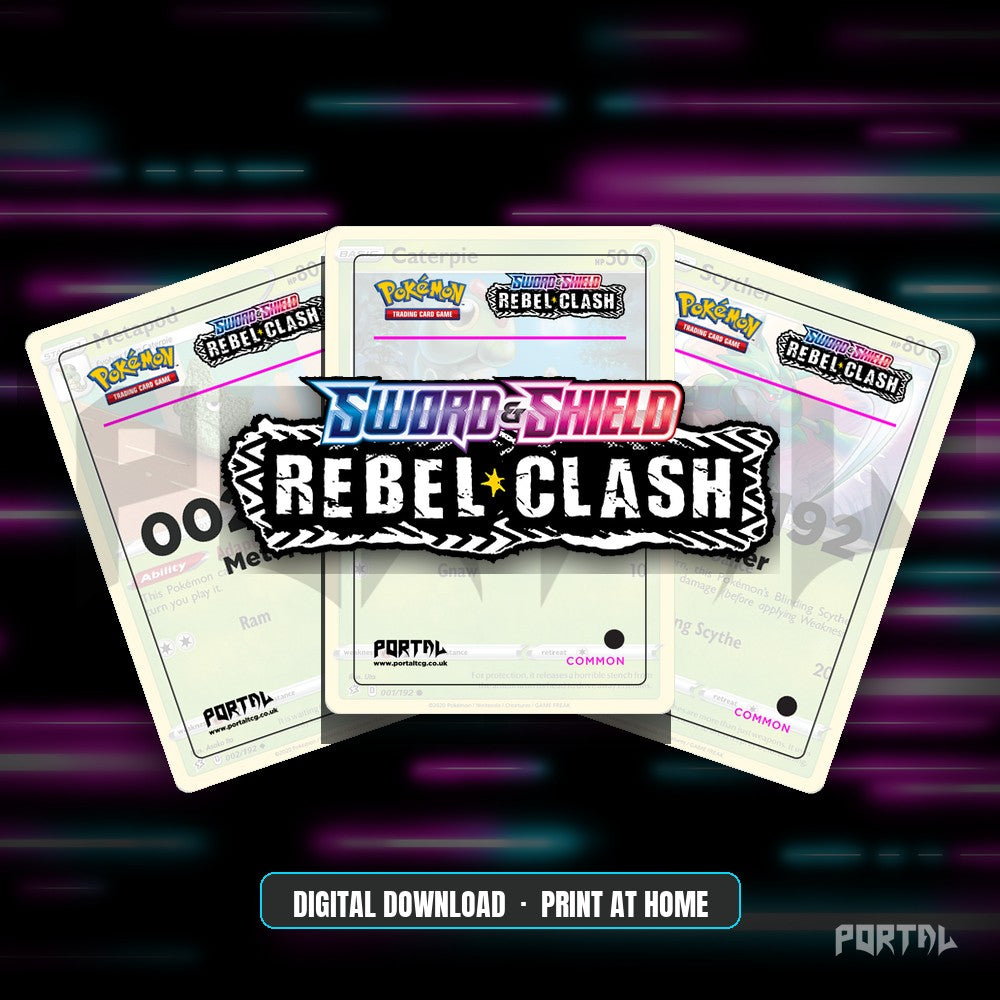 Rebel Clash master set placeholder cards, digital download, Portal TCG
