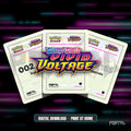 Vivid Voltage master set placeholder cards, digital download, Portal TCG