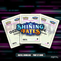 Shining Fates master set placeholder cards, digital download, Portal TCG
