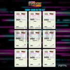 Evolving Skies placeholder cards laid out in a nine pocket binder page