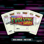 Evolving Skies master set placeholder cards, digital download, Portal TCG