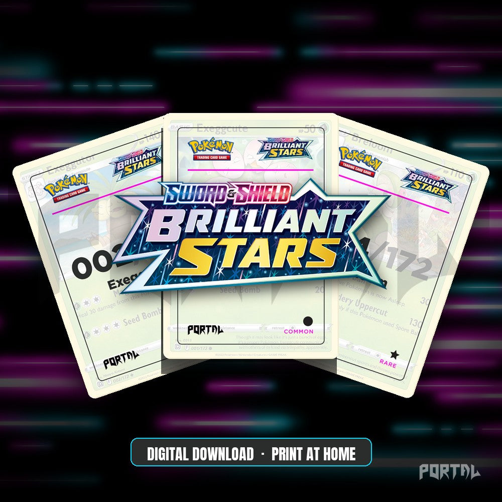 Brilliant Stars master set placeholders, digital download, Portal TCG