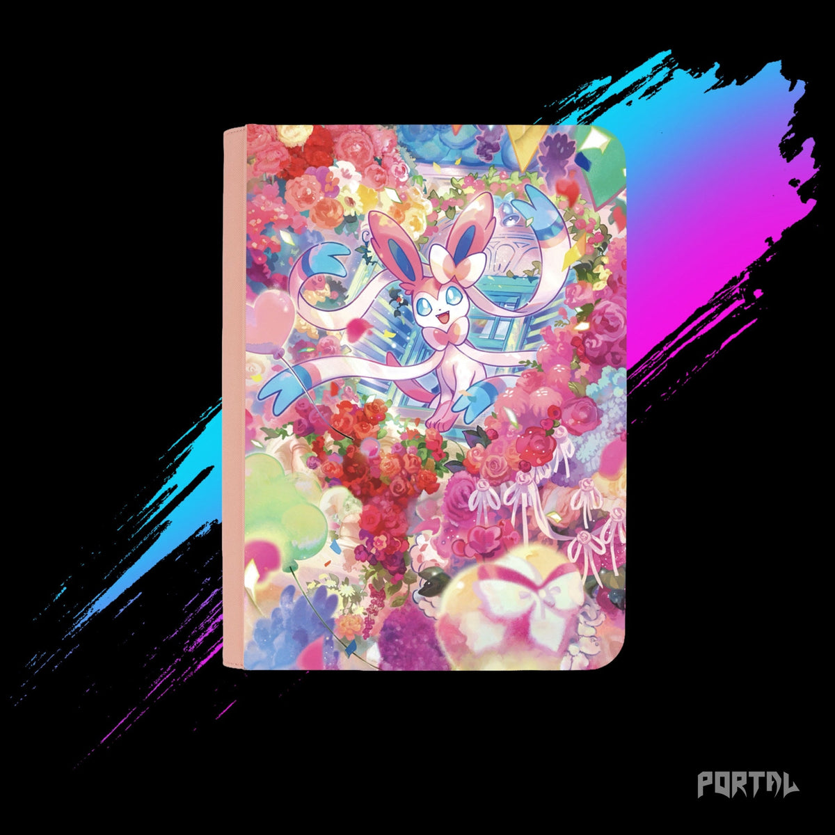 Pokemon Sylveon 30th Anniversary binder, front cover without 30th logo, Portal TCG