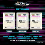 Pokemon Team Up master set placeholders, every print included, Portal TCG