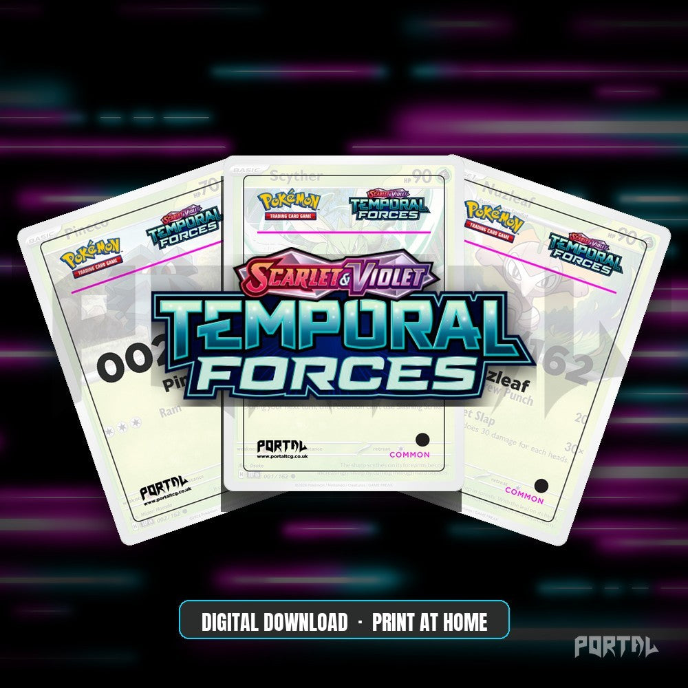 Temporal Forces master set placeholders, digital download, Portal TCG