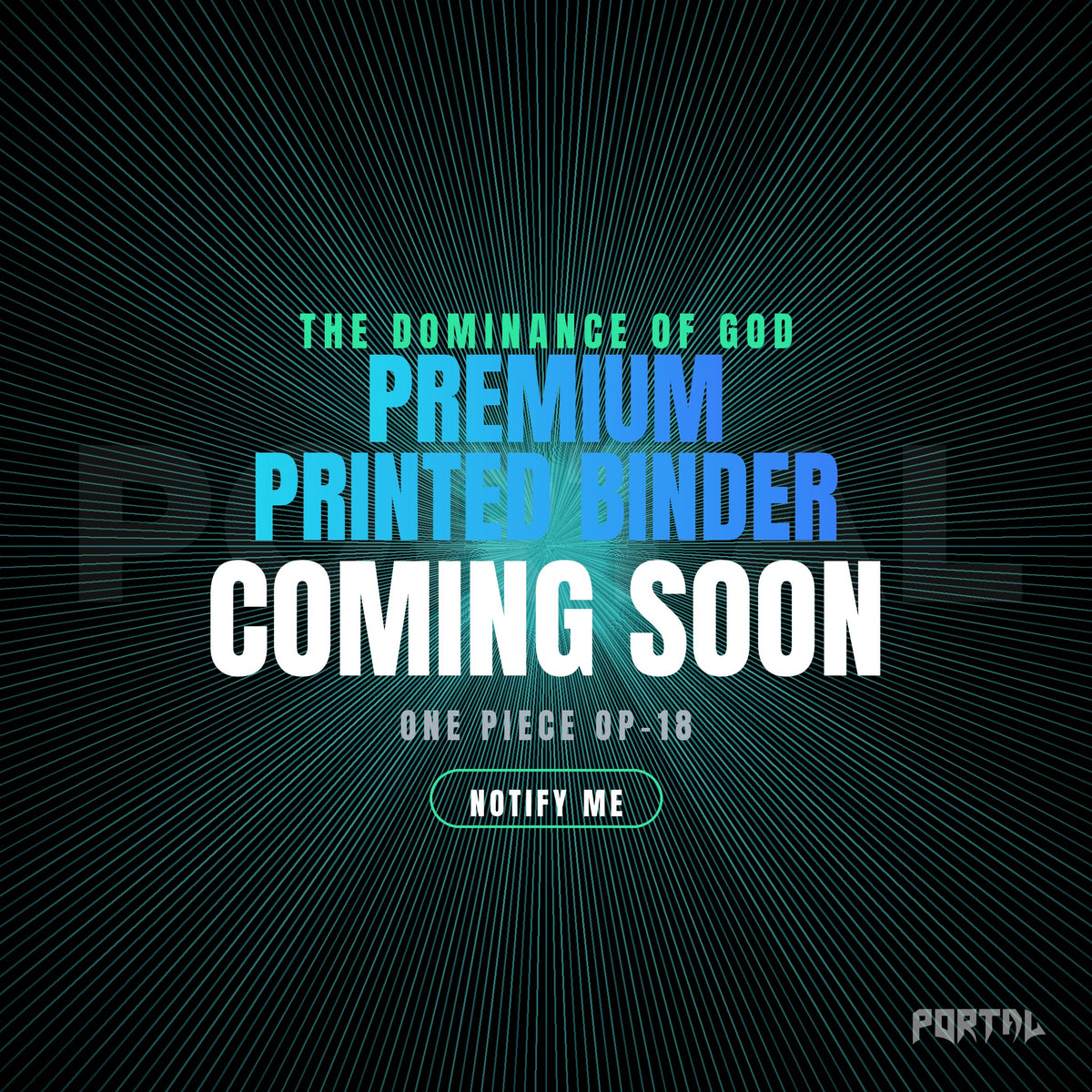 The Dominance of God - Premium Printed Binder - One Piece - coming soon