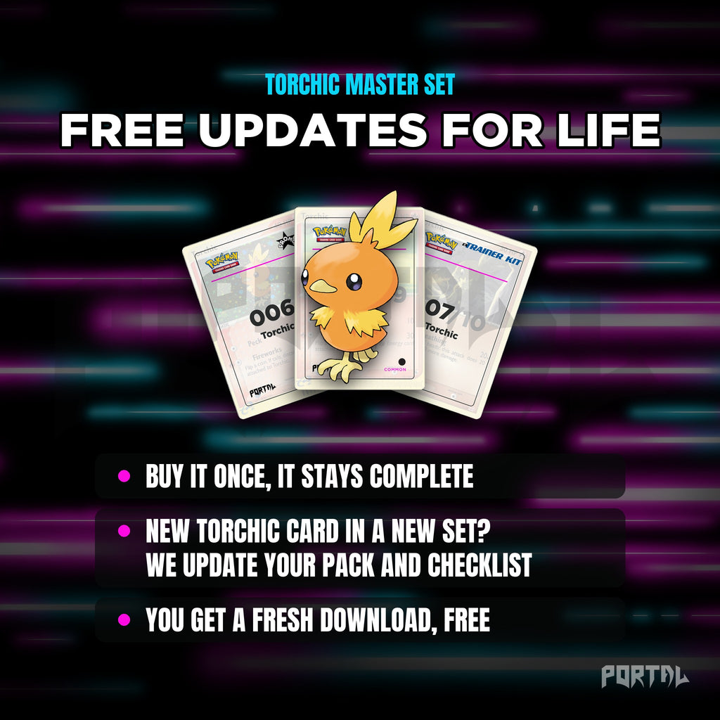 Torchic placeholders: free updates for life