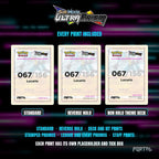 Pokemon Ultra Prism master set placeholders, every print included, Portal TCG