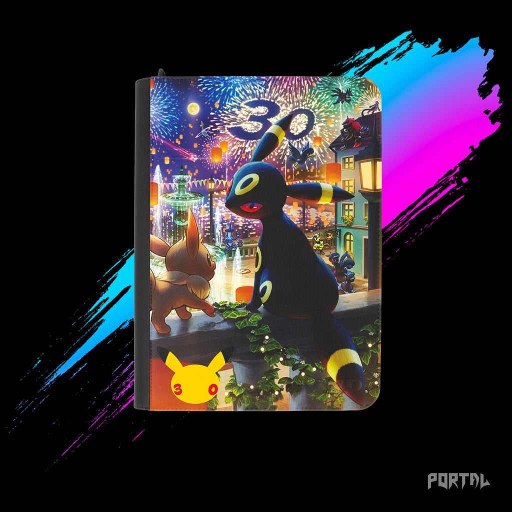 Pokemon Umbreon 30th Anniversary binder, front cover, Portal TCG