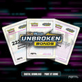 Pokemon Unbroken Bonds master set placeholders, digital download, Portal TCG