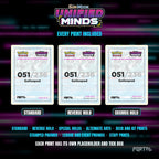 Pokemon Unified Minds master set placeholders, every print included, Portal TCG