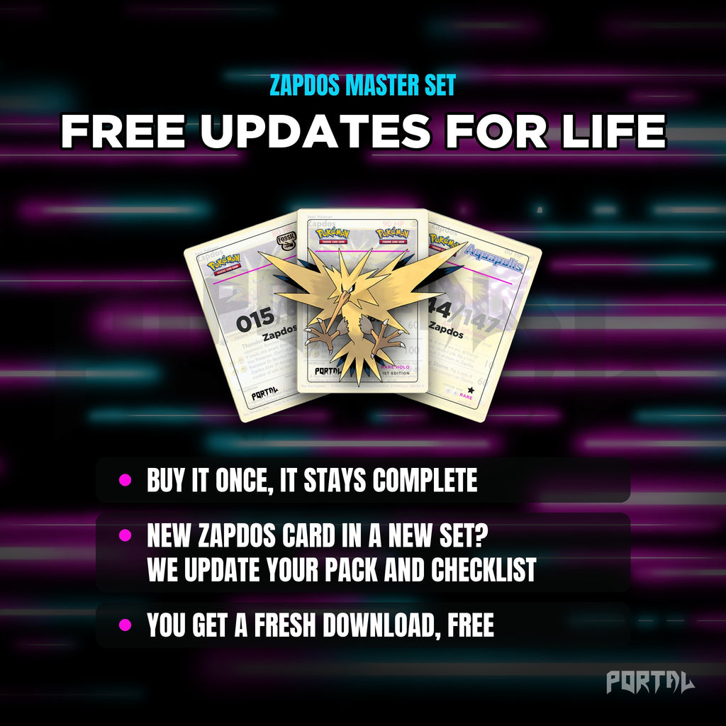 Zapdos placeholders: free updates for life